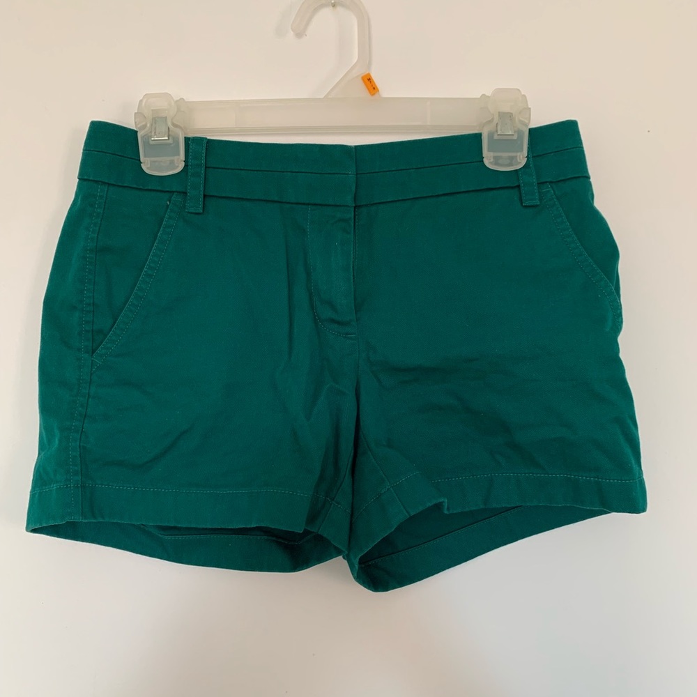 🔵 J. Crew Hunter Green Chino Shorts